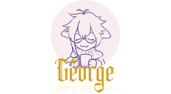 Mod George's profile picture featuring a doodle of Sucrose, with their role: Head, Layout & Finances.